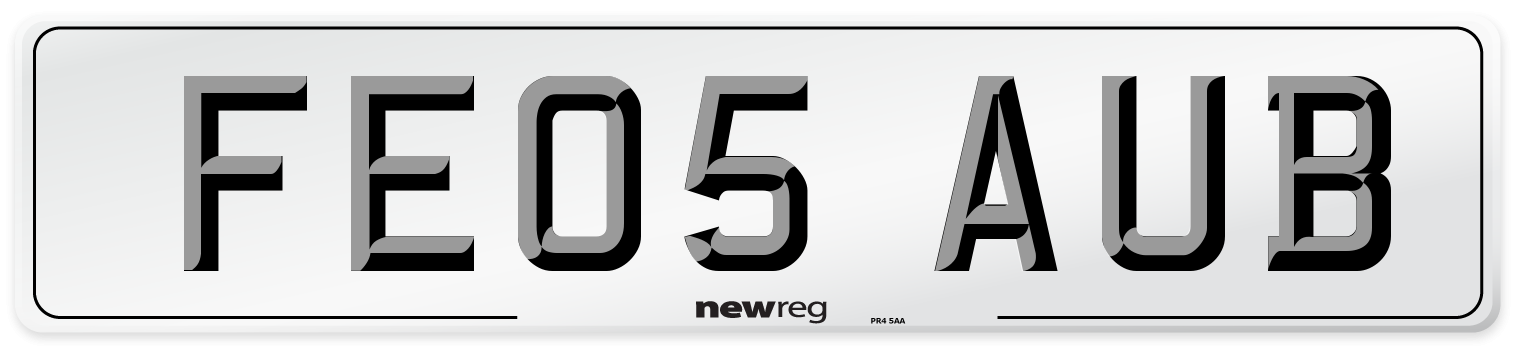 FE05 AUB Number Plate from New Reg
